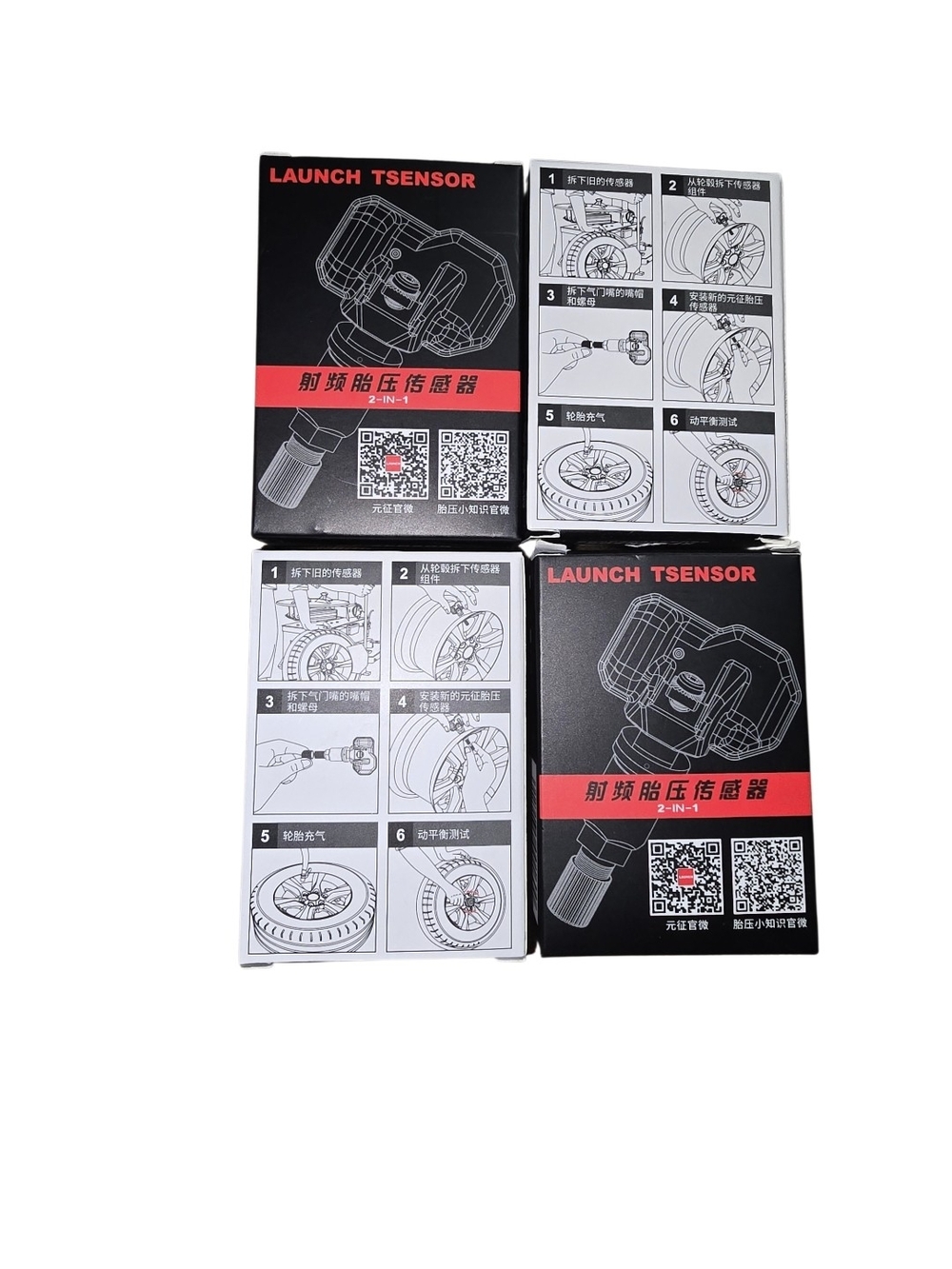 Launch Tsensor Tire Pressure Sensor - Black and Red Packaging (Set) Of 4